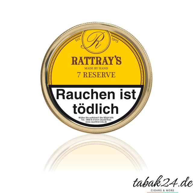 Rattray’s 7 Reserve Pfeifentabak in der runden 50-g-Dose
