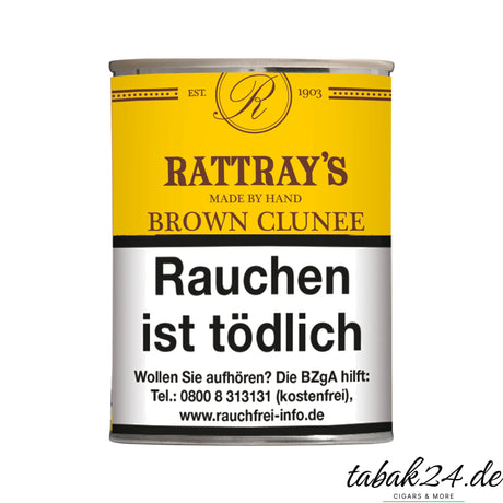 Rattray’s Brown Clunee Pfeifentabak in der runden 100-g-Dose