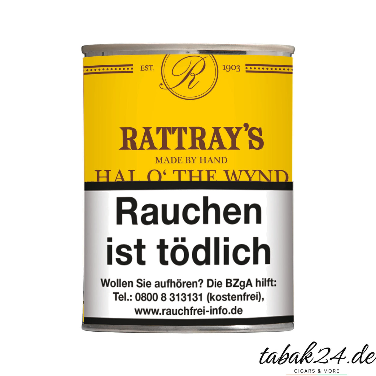 Rattray’s Hal O’ The Wynd Pfeifentabak in der runden 100-g-Dose
