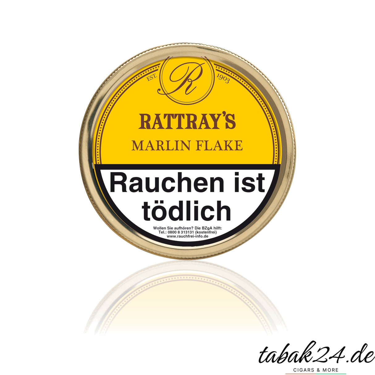 Rattray’s Marlin Flake Pfeifentabak in der runden 50-g-Dose