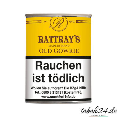 Rattray’s Old Gowrie Pfeifentabak in der runden 100-g-Dose