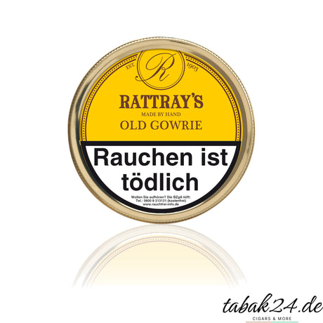 Rattray’s Old Gowrie Pfeifentabak in der runden 50-g-Dose
