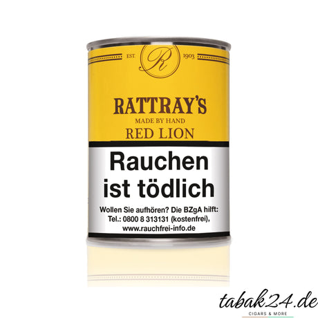 Rattray’s Red Lion Pfeifentabak in der runden 100-g-Dose