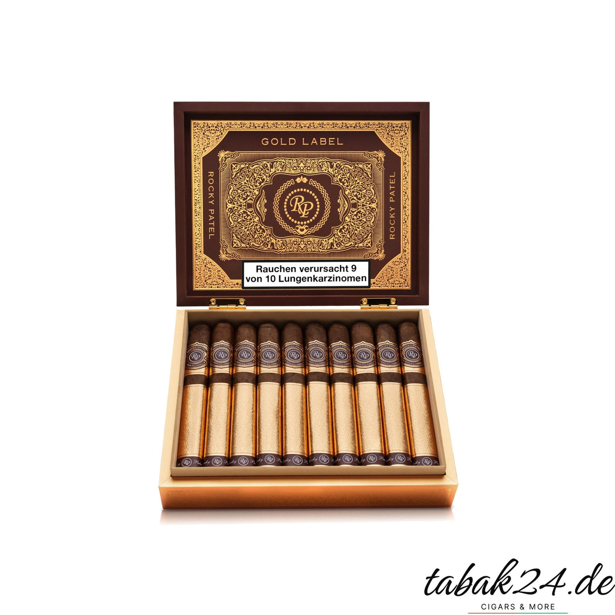 Rocky Patel Gold Label 20er Kiste – geöffnet mit Zigarren