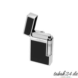 S.T. Dupont Le Grand C23010N Schwarz Palladium – Schrägansicht mit S.T. Dupont Paris Gravur