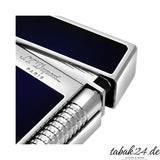 S.T. Dupont Le Grand C23013N Blau Sunburst Palladium – Nahaufnahme Scharnier