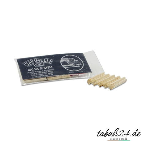 Savinelli Balsaholz-Filter 9 mm Balsa System, 15 Stück im Beutel