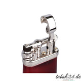 Sillem's Old Boy Pfeifenfeuerzeug 1186R Emaille Rot – Nahaufnahme