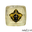 Skelton Glasaschenbecher Connecticut Edition – Draufsicht mit goldenem Skelett-Logo