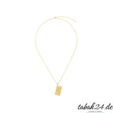 S.T. Dupont Feuerzeug-Halskette Chrom Gold – Kette komplett