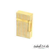 S.T. Dupont Le Grand C23009N Diamond Head Gelbgold – Schrägansicht mit S.T. Dupont Paris Gravur