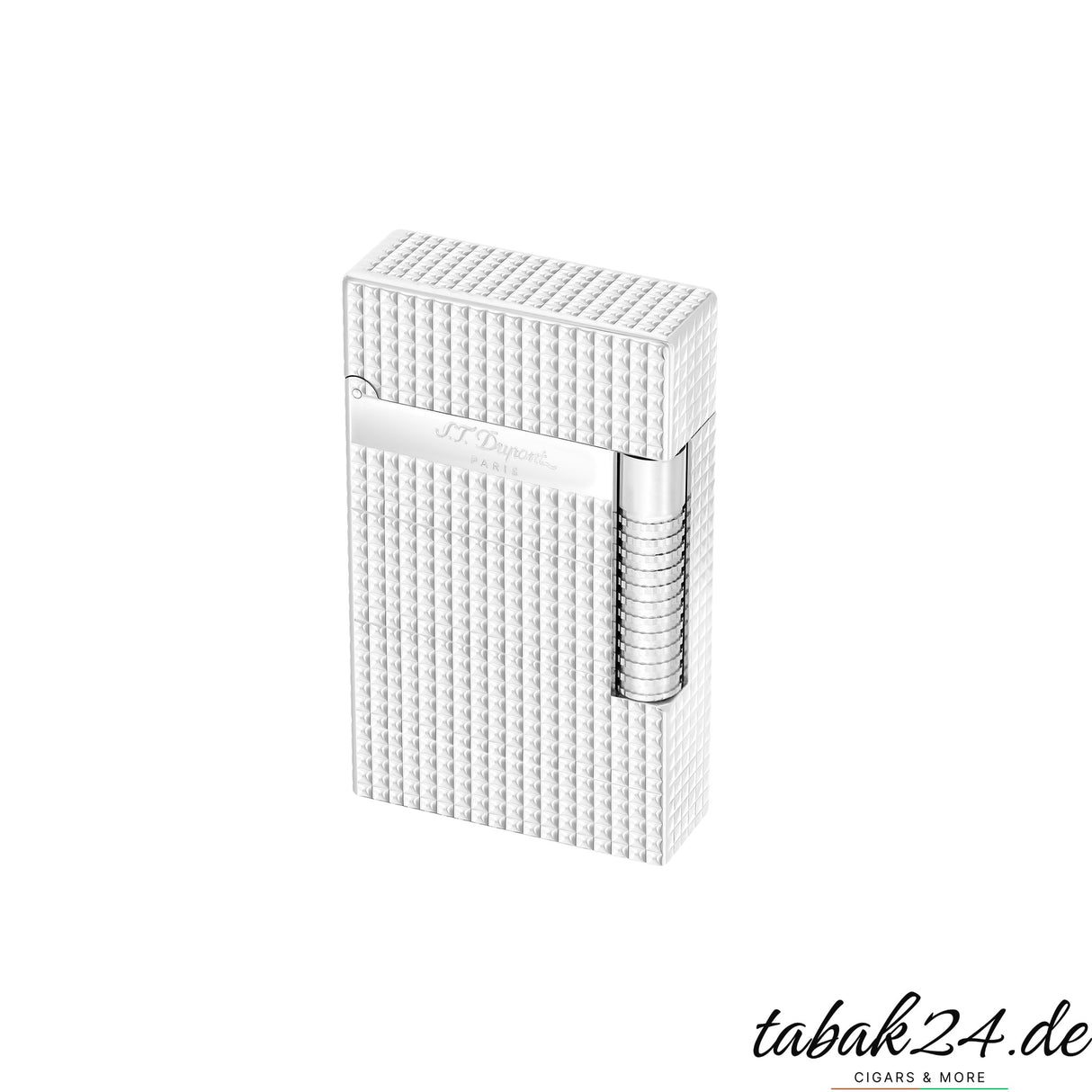 S.T. Dupont Le Grand C23011N Diamond Head Palladium – Geöffnet mit sichtbarem Zündmechanismus