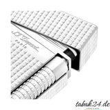 S.T. Dupont Le Grand C23011N Diamond Head Palladium – Nahaufnahme Scharnier und Rillenstruktur
