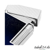 S.T. Dupont Le Grand C23013CL Dust Black Palladium – Nahaufnahme Scharnier und Rillenstruktur