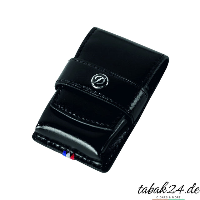S.T. Dupont Ligne 2 Etui Briquet Schwarz 180024 Vorderseite