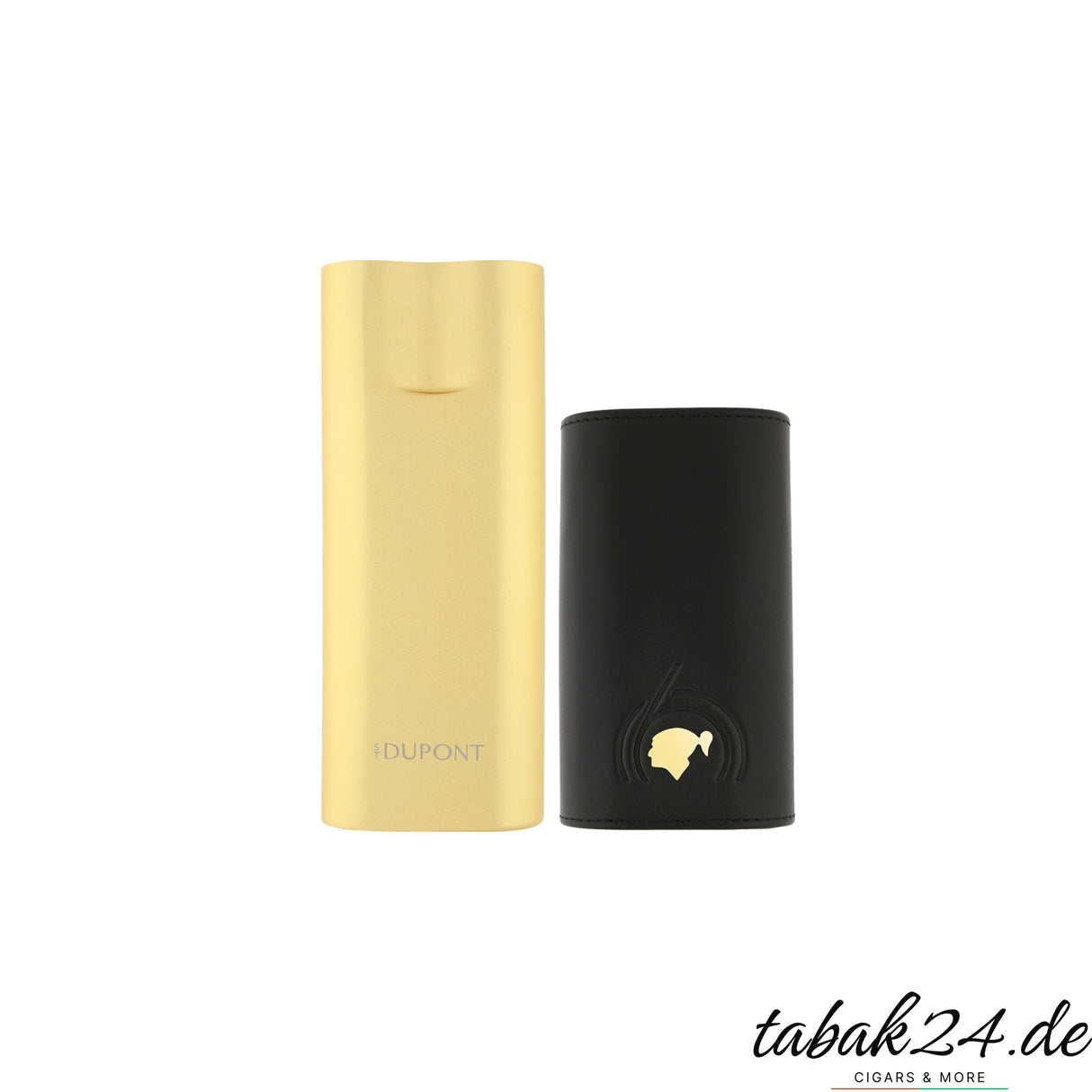 S.T. Dupont Zigarrenetui Cohiba 60th Anniversary – geöffnet mit Goldsockel