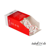 Vauen Dr Perl Junior Aktivkohle-Filter 9 mm 180 Stück geöffnete Schachtel mit Filtern