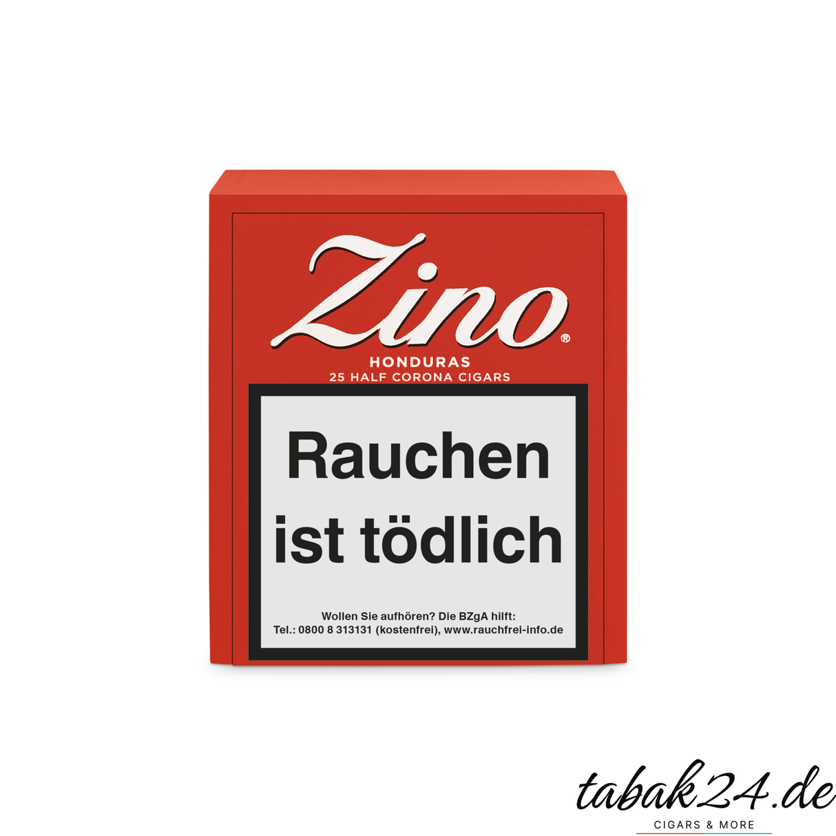 Zino Honduras Half Corona – 25er Holzkiste geöffnet