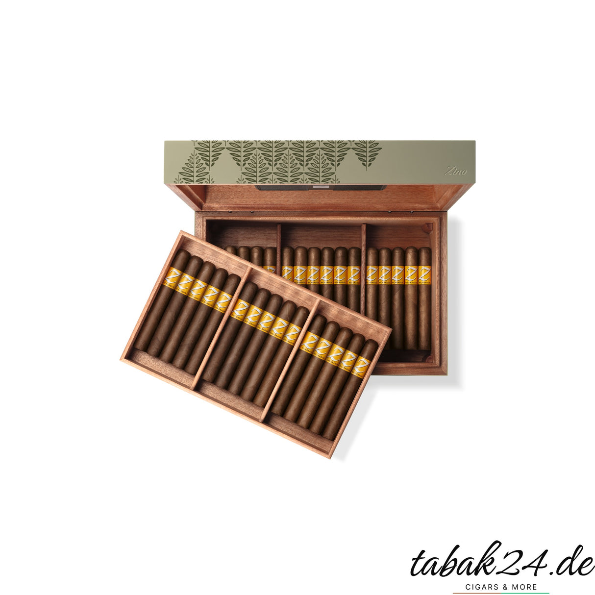 Zino Humidor Z80 Z-Collection – Rückansicht Eichenholz