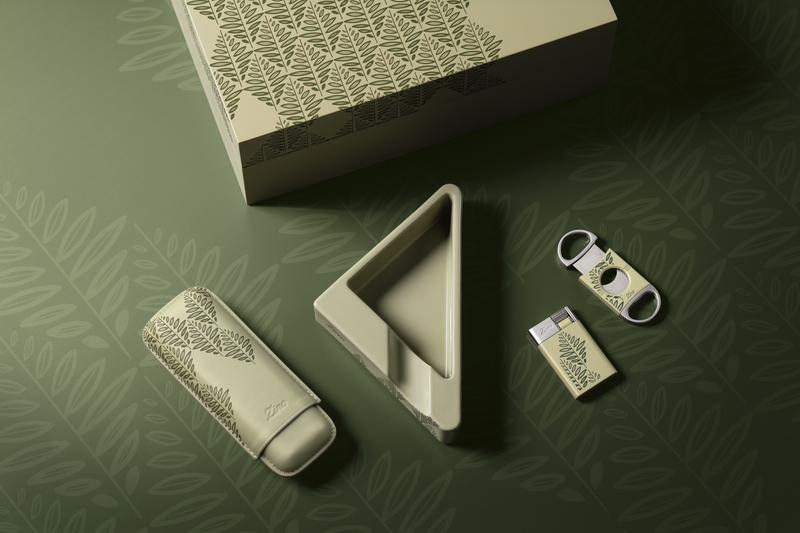 Zino Z-Collection Accessoires – Zigarrenetui, Aschenbecher, Abschneider und Feuerzeug im Set