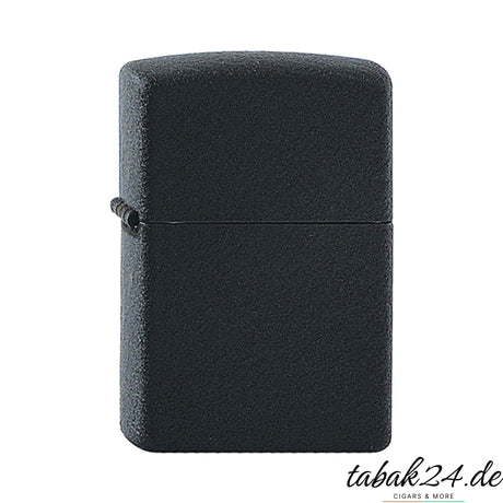 Zippo Feuerzeug Black Crackle – Sturmfeuerzeug mit Strukturlack