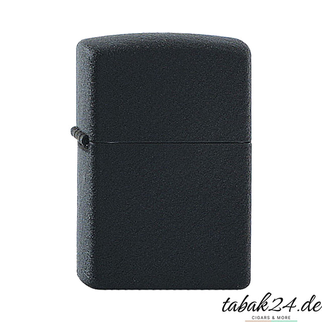 Zippo Feuerzeug Black Crackle – Sturmfeuerzeug mit Strukturlack