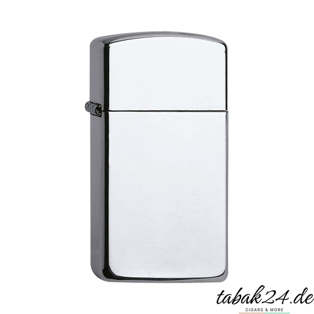 Zippo Slim Feuerzeug Sterling Silber poliert – Sturmfeuerzeug aus massivem Silber