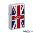 Zippo James Bond 007 – Sturmfeuerzeug Chrom gebürstet mit Union Jack