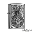 Zippo Pocket Watch – Sturmfeuerzeug Chrom poliert mit Taschenuhr-Emblem