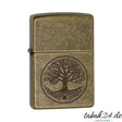 Zippo Tree of Life – Sturmfeuerzeug Messing antik mit Lebensbaum